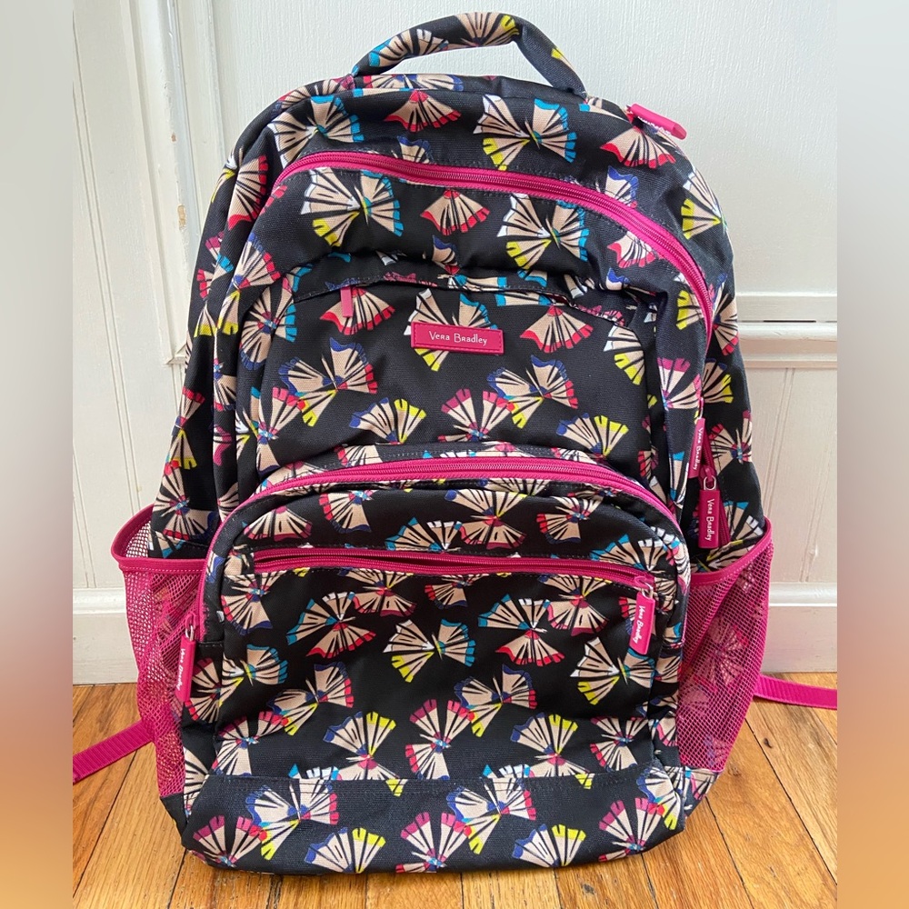 Vera Bradley laptop Colorful pencil print Backpack